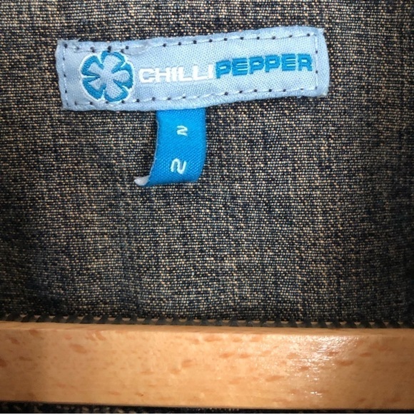 Denim Boho Coastal Cowgirl distressed denim embroidered jean jacket Small - Picture 8 of 12